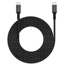 Microdia Execable Tweed Pd100W 2.6M Usb-C To Usb-C Cable - Charcoal
