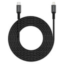 Microdia Execable Tweed Pd60W 2.6M Usb-C To Lightning Cable - Charcoal