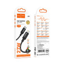 Hoco 27W PD Nylon Braided Super Fast Charging Cable - Lightning to Type C (X89) 2 Meter