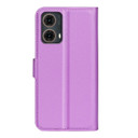 Moto G85      Pu Wallet Case    [Purple]