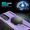 Samsung Galaxy S25 Edge      Magsafe Sliding Cover Case    [Purple]