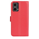 Moto G85      Pu Wallet Case    [Red]