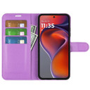 Moto G15      Pu Wallet Case    [Purple]