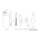 CTC UNION 4 Port Gigabit Unmanaged Compact Switch. -10C~+60C. 4x 10/100/1000Base-T, plus 2x 100/1000Base-X SFP (Total 6 ports). 4KV Surge Protection. Din Rail with Screws Included.