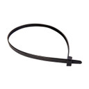 DYNAMIX 4.8 x 370mm UV Black Cable Ties. Pack of 100. 230N/23.4kgs Tensile Strength. Made from U.L. Approved Nylon 6/6 with Flamability Rating of UL 94V-2 