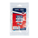DYNAMIX 28 x 28mm Self Adhesive Natural Cable Ties Mount. Pack of 20   