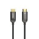 UNITEK 50M 8K HDMI Fiber Optic 2.1 Cable & Supports 48Gbps. Support Max Res up to 8K@60Hz & 4K@120Hz/144Hz, 24K Gold-plated Plug, Slim & Flexible, Alloy Housing, Black Colour.