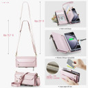 Samsung Galaxy Z Fold 5      Crossbody Wallet    [Pink]