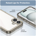 Iphone 16 Plus      Soft Gel Case    [Clear Grey]