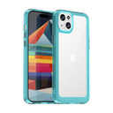 Iphone 15 Plus      Soft Gel Case    [Clear Blue]