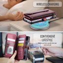 Samsung Galaxy Z Fold 5      Crossbody Wallet    [Maroon]