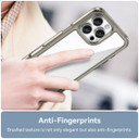 Iphone 16 Pro Max      Soft Gel Case    [Clear Grey]