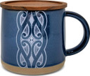 Moana Road Glazed Ceramic Mug - Miriama Grace-Smith [ Navy - 2724 ]