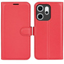Oppo Reno 14 F 5G      Pu Wallet Case    [Red]