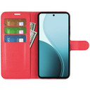 Oppo Reno 14 F 5G      Pu Wallet Case    [Red]