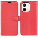 Oppo A5X      Pu Wallet Case    [Red]