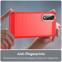 Oneplus Nord 5      Carbon Fibre Case    [Red]