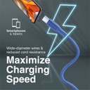 PROMATE 1M USB-A to USB-C Super Flexible Cable. Supports 2A Charging & 480Mbps Data (XCORD-AC-BL)