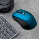 PROMATE Ergonomic Wireless Mouse w/ Ambidextrous Design. 800/1200/1600Dpi 10m Working (CONTOUR-BL)