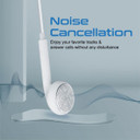PROMATE Apple MFI Certified HiFi Wired Mono Earbud w/ Call Button and Microphone White (BEAT-LT-WHT)