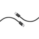 PROMATE 2m USB-C to USB-C Cable w/ Fabric Braided Cable Supports 60W PD Black (ECOLINE-CC200-BK)