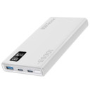 PROMATE 10000mAh Super Slim Smart Charging Power Bank 20W Dual USB-C & 1x 22.5W USB-A QC 3.0 (BOLT-10PD-WHT)