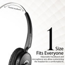 PROMATE Over ear Mono Bluetooth Headset w/ HD Voice Clarity. Noise-Cancelling Microphone (ENGAGE-BLK)