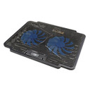 PROMATE Laptop Cooling Pad w/ Silent Fan. Adjust height performance 140mm fans. USB (AIRBASE-1-BLK)