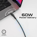 PROMATE 3-Piece 60W PW USB-C Cable Kit. Includes 0.3M 1.2M Lenghts. Data & Charge Support (CABLEKIT-CC)