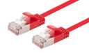 DYNAMIX 1.5m Cat6A S/FTP Red 10G LSZH Patch Lead 34AWG 802.3af Shielded Plug. (PLSSR-C6A-1-5)
