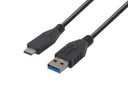 DYNAMIX 2M USB 3.1 USB-C Male to USB-A Male Cable. Black Colour Up to 10G Data Transfer Speed (C-U3-1CA-2)