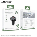 Acefast (B3) 66W 3-Port Metallic Super Fast Car Charger (A+C+C)