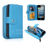 iPhone SE (3nd Gen) Zipper Wallet (LightBlue) Zipper Wallet Case