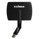 EDIMAX AC600 WiFi Dual-Band Directional High Gain USB Adapter. 802.11ac. WPS button. Directional high gain 5dBi antenna. USB for flexible placement.