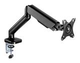 BRATECK Elegant 17"-32" Counter Balance Monitor Desk Mount. Max Load up to 9Kgs. VESA 75x75 & 100x100. Gas Spring with Matt Plastic Surface. Extend, Tilt & Swivel. Black Colour