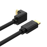 UNITEK 3M 4K HDMI 2.0 Right Angle Cable with 90 Degree Elbow. Supports HDR10, HDCP2.2, 3D & 7.1 Surround Sound. Gold-Plated Connectors.