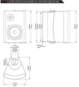 Fusion 4" Marine Box Speakers Pair Ms-Os420