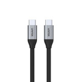 UNITEK 1m USB-C to USB-C 3.1 Gen2 Cable for Syncing & Charging. Supports up to 100W USB PD. Supports up to 4K@6Hz. Up to 10Gbps .Space Grey & Black Colour.  C14082ABK