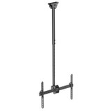 BRATECK 37''-70'' Ceiling Mount Bracket. Max Load: 50Kgs. VESA support up to: 600x400. Profile: 1060-1560mm. Hidden cable management. Colour: Slate black. PLB-CE946-01L