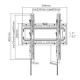 BRATECK 32-55'' Tilt TV wall mount bracket. Max load: 50kg.