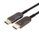 UNITEK 100m UltraPro HDMI 2.0 Fibre Active Optic Cable. OD 4.0mm. Zinc Alloy Connector. Supports CEC. Max Res: 4K@60Hz (3840x2160) HDR. DV Dolby Vision Compliant  Y-C1036BK