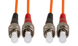 DYNAMIX 5M 62.5u ST/ST OM1 Fibre Lead (Duplex - Multimode) Orange LSZH Jacket