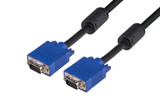 DYNAMIX 0.5m VESA DDC1 & DDC2 VGA Male/Male Cable - Moulded - BLACK Colour. Coaxial Shielded