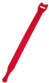 DYNAMIX Hook & Loop Cable Tie - 200mm x 13mm - RED Colour (Packs of 10)