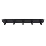 DYNAMIX 19'' 1RU 55mm Deep Metal Cable Management Bar. Supplied with Cage Nuts.