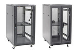 DYNAMIX 22RU Server Cabinet 1000mm Deep (600 x 1000 x 1190mm). Incl. 1 x Fixed Shelf - 4x Fans - 25x Cage Nuts - 4x Castors & 4x Level Feet. static load. Glass front door - mesh rear door.