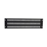 DYNAMIX AV Rack 3RU metal blanking panel with vented holes - with #10-32 and #10-32 screws