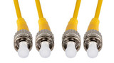 DYNAMIX 5M 9u ST/ST Duplex Single Mode G657A1 Bend Insensitive Fibre Lead. Yellow LSZH Jacket