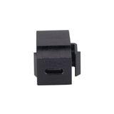 DYNAMIX USB-C 3.1 Keystone Jack Female to Female Connectors. Supports 5A - 20V Pass Through. Black Colour.