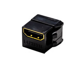 DYNAMIX HDMI 2.0 Keystone Coupler Length 19.2mm - Gold-Plated - BLACK